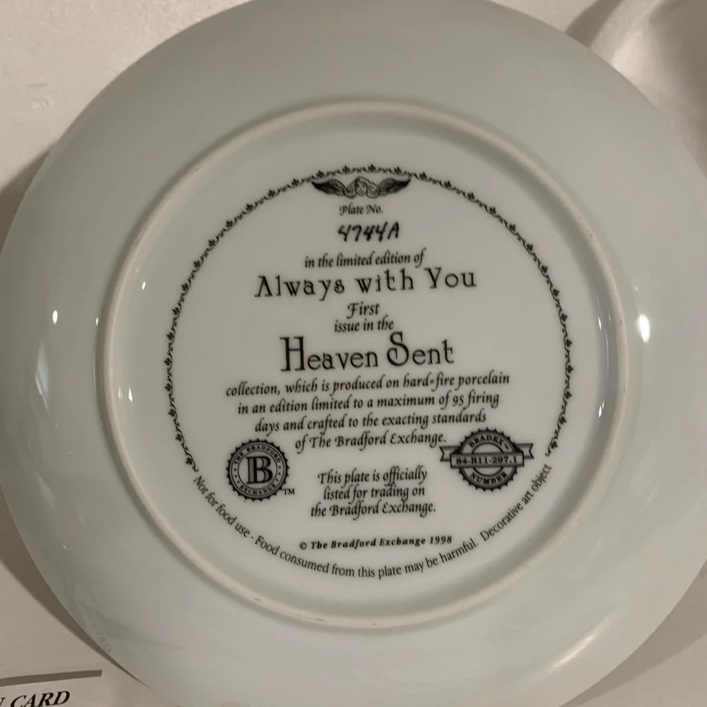 The Bradford Exchange Always with You Plate # 4744A